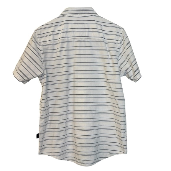 Patagonia Bluffside Short Sleeve Shirt Birch White Stripe Small Casual Coastal - Picture 5 of 6